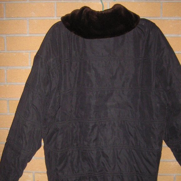 Esprit Men's Black Jacket Three Quarter Length - Picture 2 of 3